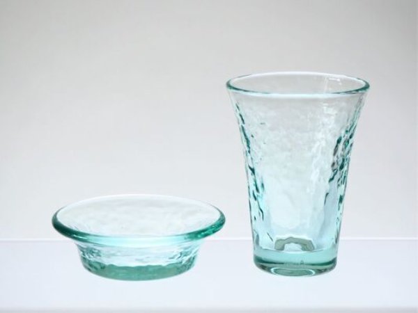 月山ガラス　雫文様もっきりグラスセット