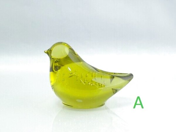 画像6: 仙台ガラス ことり（お家の形のＢＯＸ入り）【海馬ガラス工房】KAIBA GLASS WORKS (在庫有) (6)