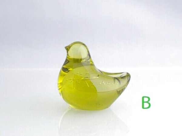 画像7: 仙台ガラス ことり（お家の形のＢＯＸ入り）【海馬ガラス工房】KAIBA GLASS WORKS (在庫有) (7)