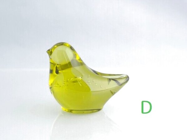 画像9: 仙台ガラス ことり（お家の形のＢＯＸ入り）【海馬ガラス工房】KAIBA GLASS WORKS (在庫有) (9)