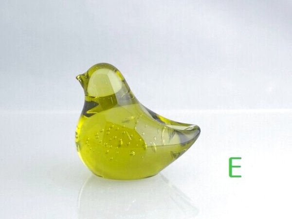 画像10: 仙台ガラス ことり（お家の形のＢＯＸ入り）【海馬ガラス工房】KAIBA GLASS WORKS (在庫有) (10)