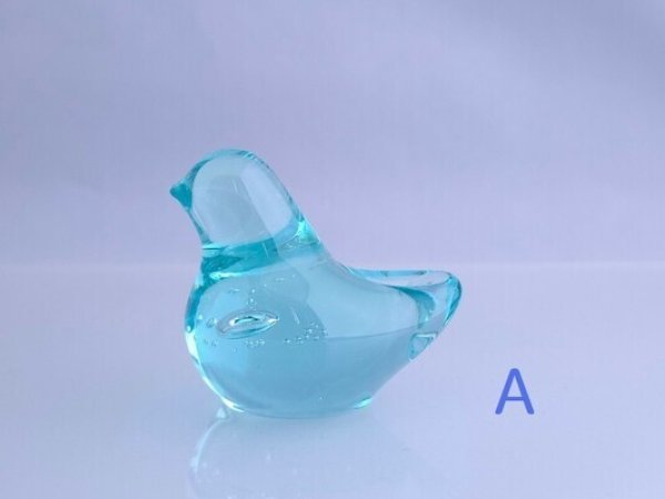 画像3: 月山ガラス ことり（お家の形のＢＯＸ入り）【海馬ガラス工房】KAIBA GLASS WORKS(在庫有) (3)