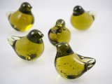 仙台ガラス ことり（お家の形のＢＯＸ入り）【海馬ガラス工房】KAIBA GLASS WORKS 