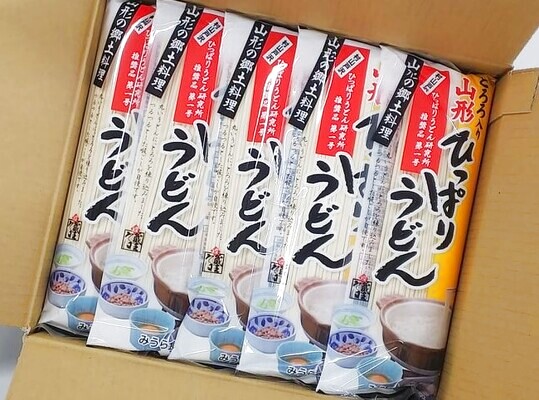とろろ入ひっぱりうどん(10入)【みうら食品】山形のソウルフード 山形